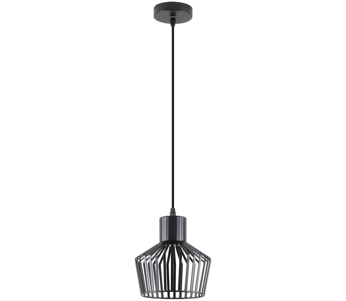 Zuma Line A8079-BK - Lustr na lanku DOLIA 1xE27/40W/230V pr. 18 cm černá A8079-BK