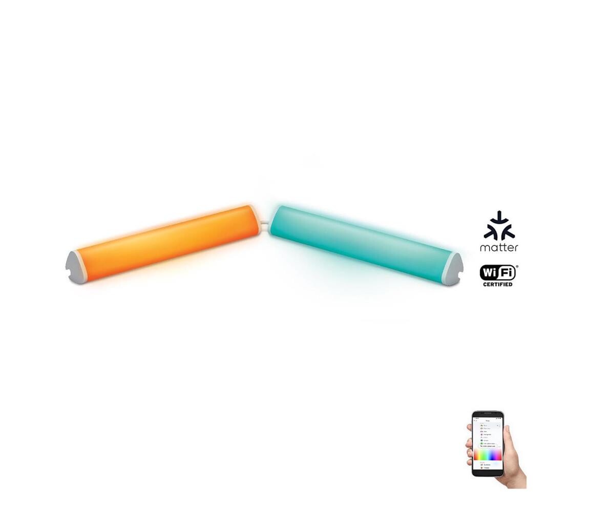 WiZ - SADA 2x LED RGBW Stmívatelná lampa BAR LED/5,5W/230V Wi-Fi 8719514554177