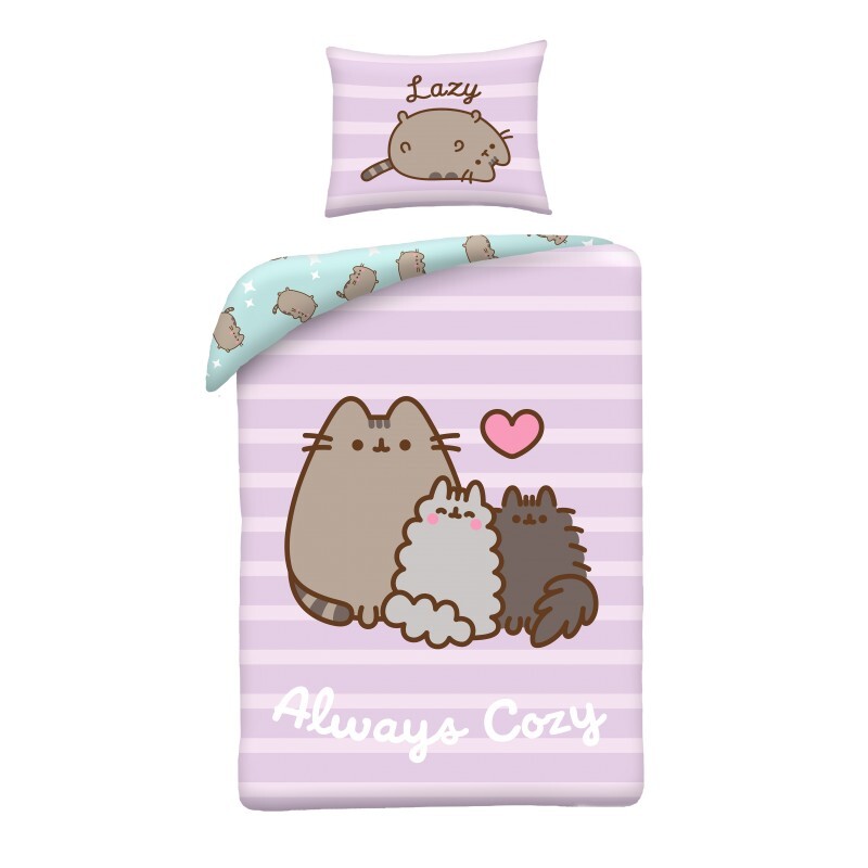 Halantex Povlečení z mikrovlákna 140x200 + 70x90 cm - Pusheen 