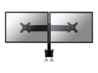 NewStar - Montáž na stůl pro 2 LCD displeje - černá - velikost obrazovky: 19
