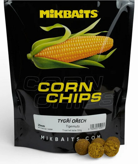 Mikbaits - Corn Chips boilie Tygří ořech 300g/20mm
