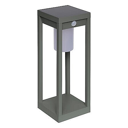 DEOKORK Zahradní solární lampa 15x15x40 cm (olivová)