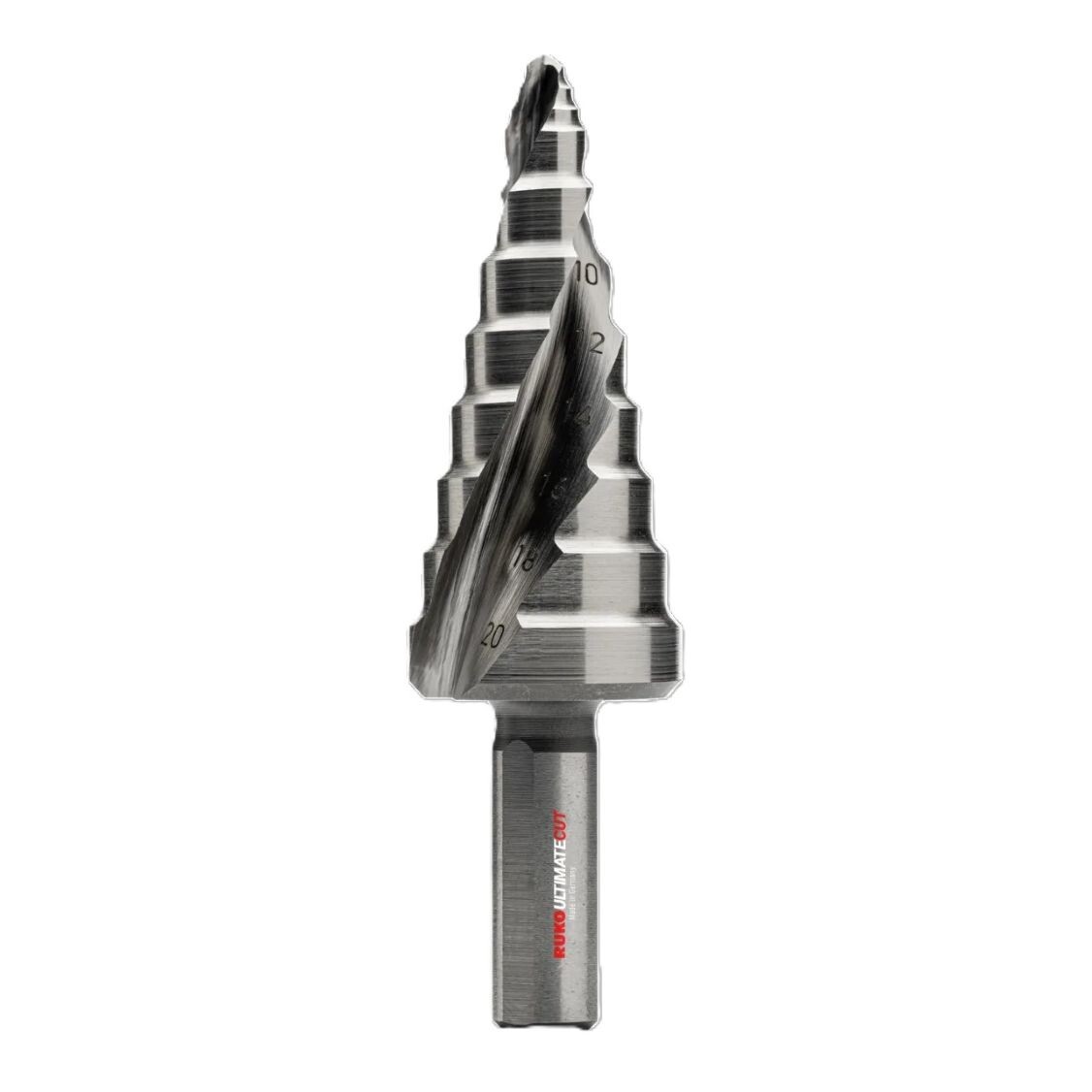 RUKO Stupňovitý vrták ULTIMATECUT HSS Velikost: 1: 6,0 - 20,0 mm 101651