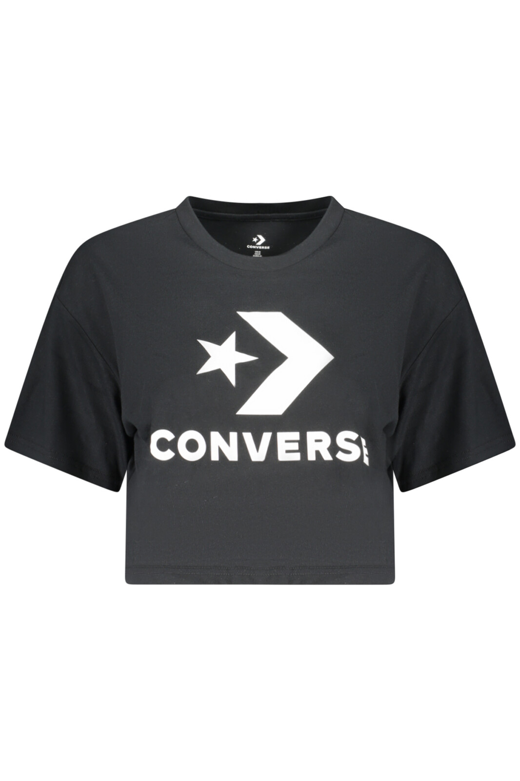Černé dámské tričko s krátkým rukávem Converse
