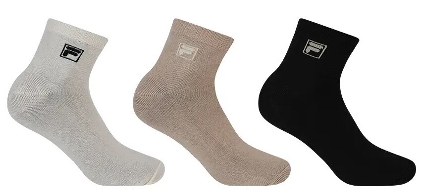 Fila Quarter Plain 3 Pack Velikost: 35-38 EUR