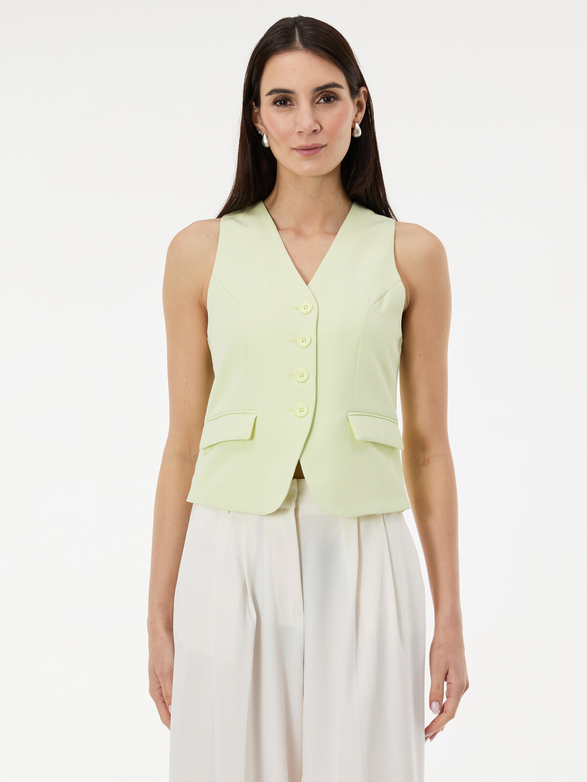 Světle zelená dámská vesta ORSAY
