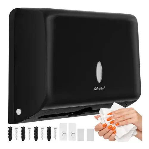 Zásobník papírových ZZ ručníků – černý