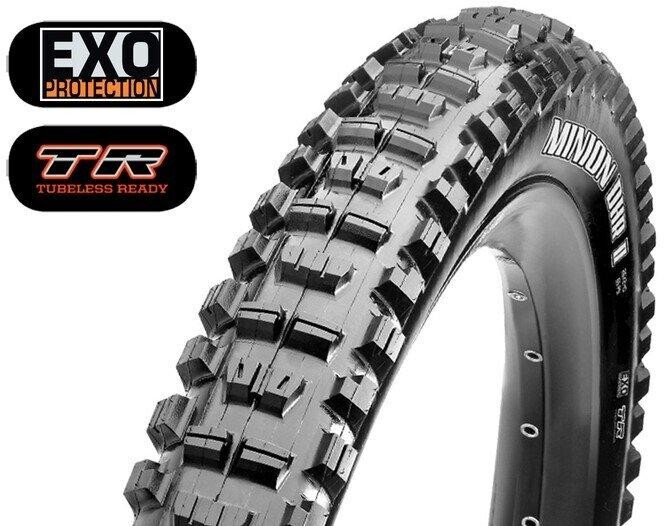 Maxxis Minion DHR II 2.40 WT Kevlar EXO TR DC Velikost: 27,5 inch.