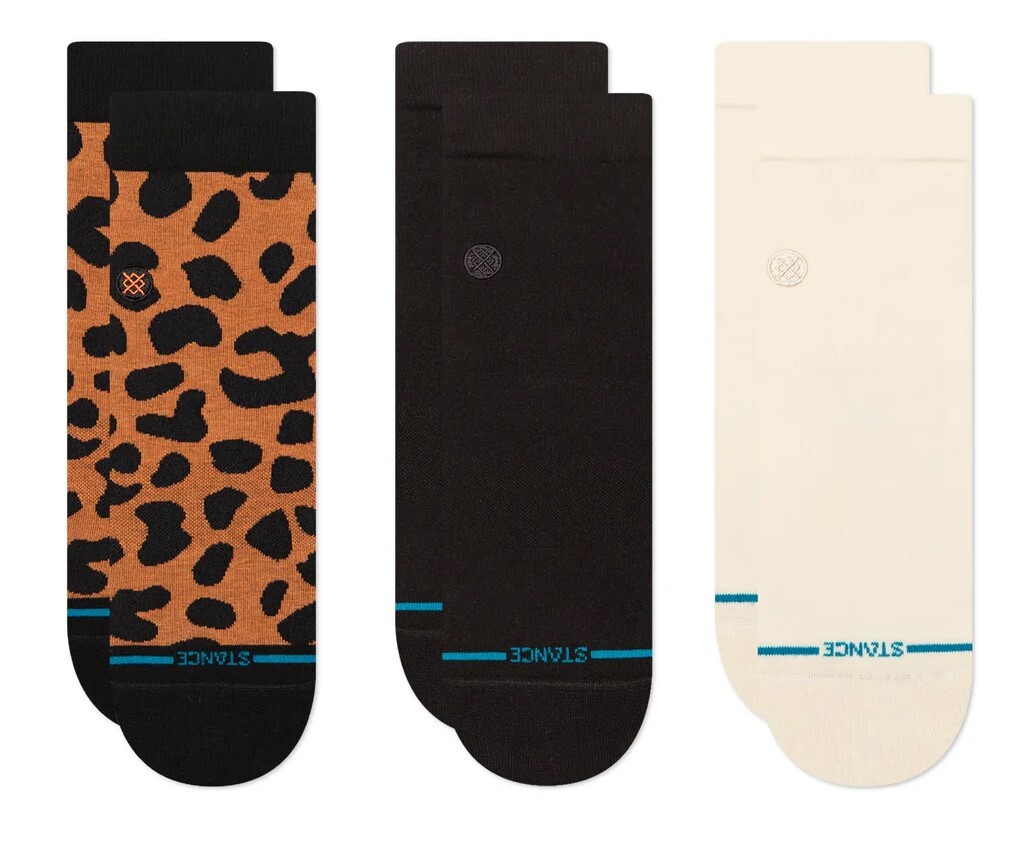 STANCE Postoj Animaniac Quarter Sock 3 Pack w Velikost: M