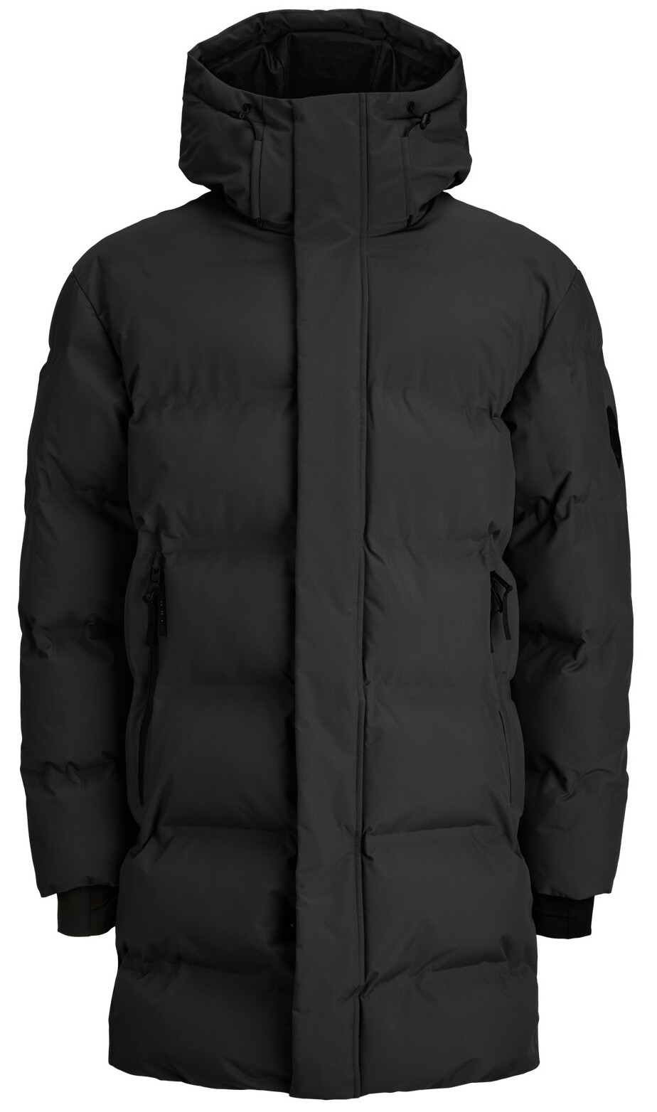 JACK AND JONES Jack & Jones Fushion Long Puffer Jacket černá Velikost: XXL