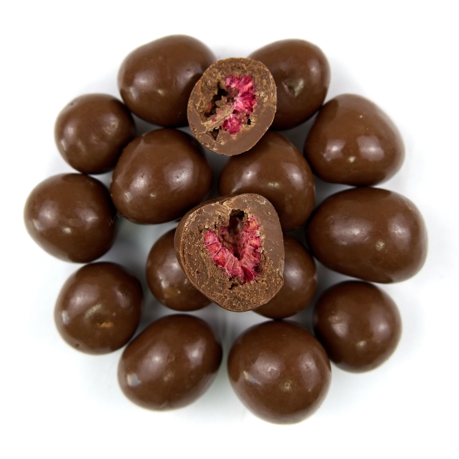 NUTSMAN Lyofilizované maliny v mléčné čokoládě Množství: 125 g