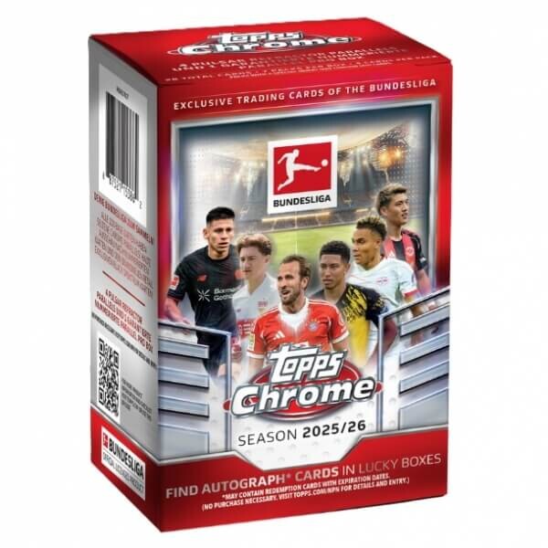 2025-2026 Topps Chrome Bundesliga Blaster Box - fotbalové karty