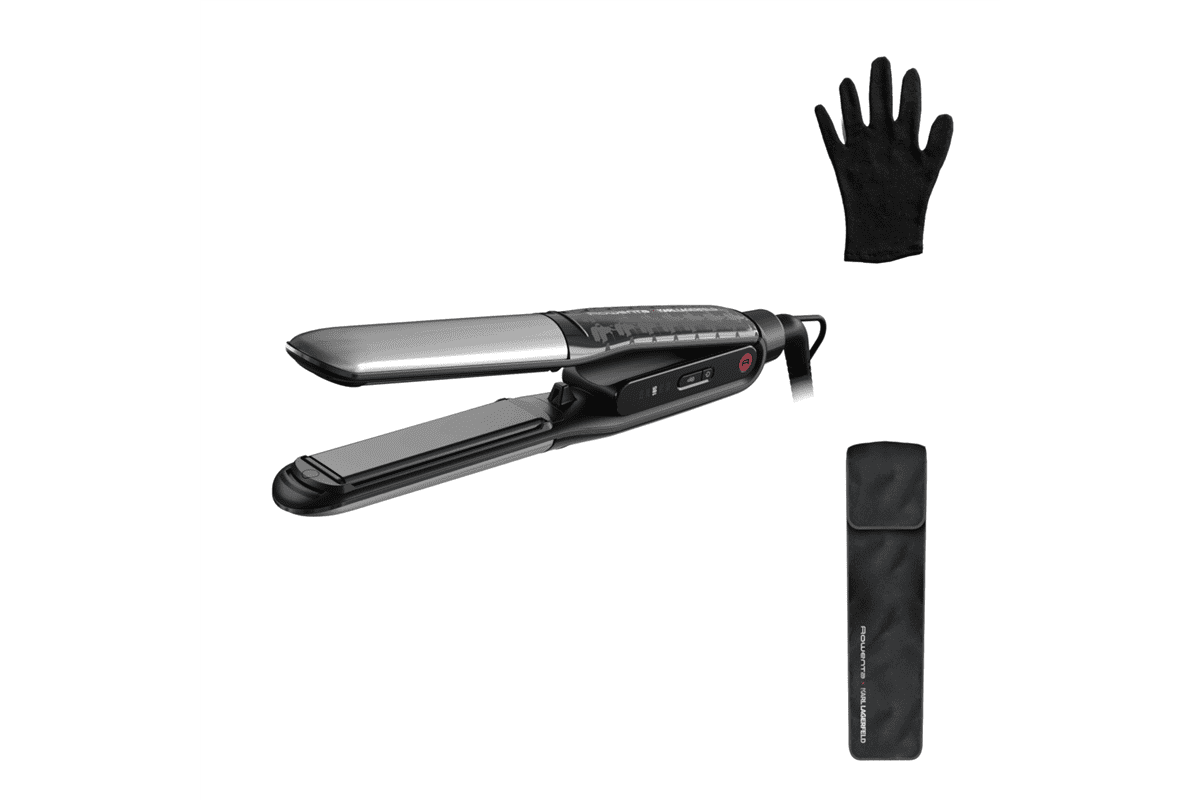 Žehlička na vlasy Rowenta x Karl Lagerfeld Thermostyle SF712LE0 Stříbrná