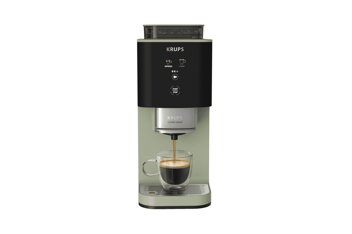 Automatický pákový kávovar Krups Coffee Crush SA401LE0 Zelená