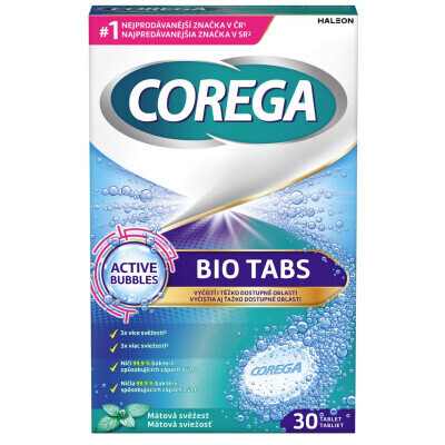 Corega Bio Tabs čistící tablety 30 ks