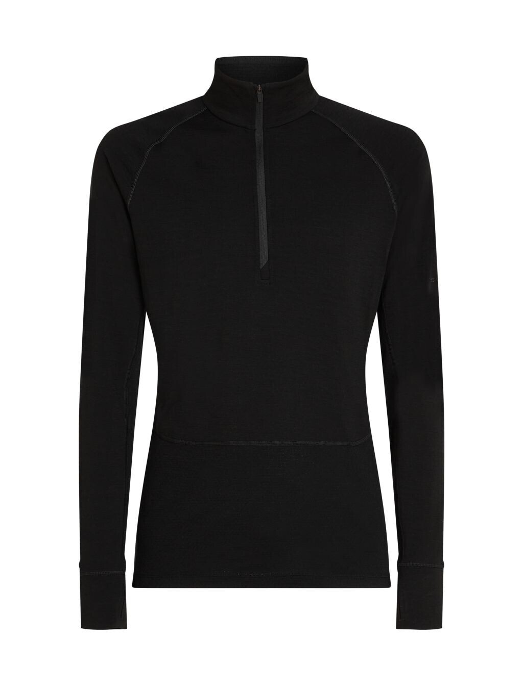 ICEBREAKER Mens 200 ZoneKnit LS Half Zip, Black (vzorek) velikost: M