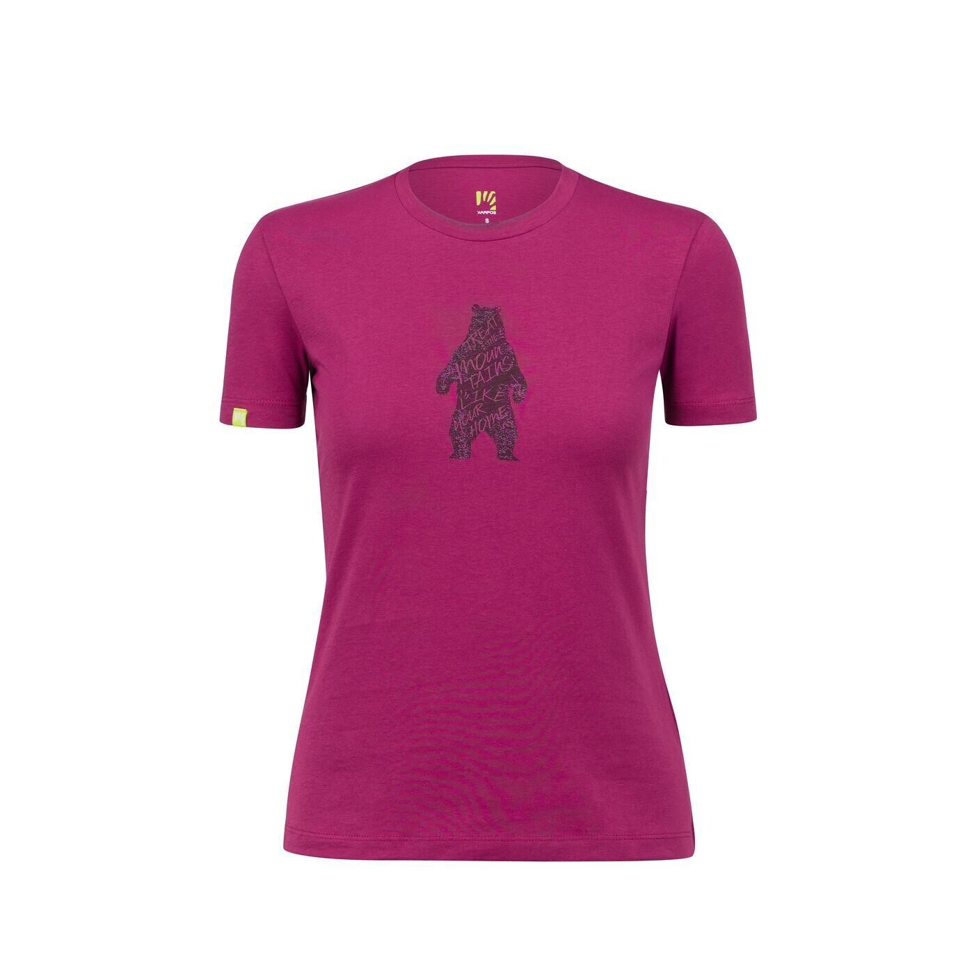 KARPOS Wild Animals W T-Shirt, Raspberry Coulis/ Print 2 velikost: XS
