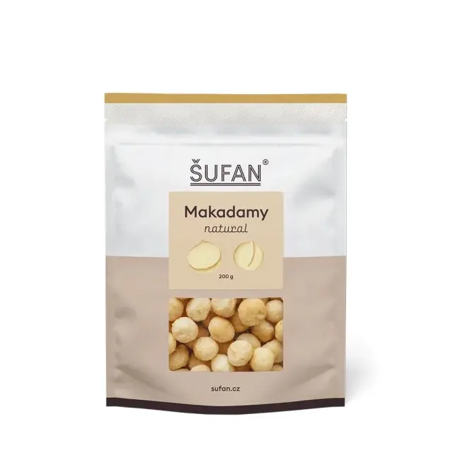 Śufan Makadamové ořechy natural 200 g