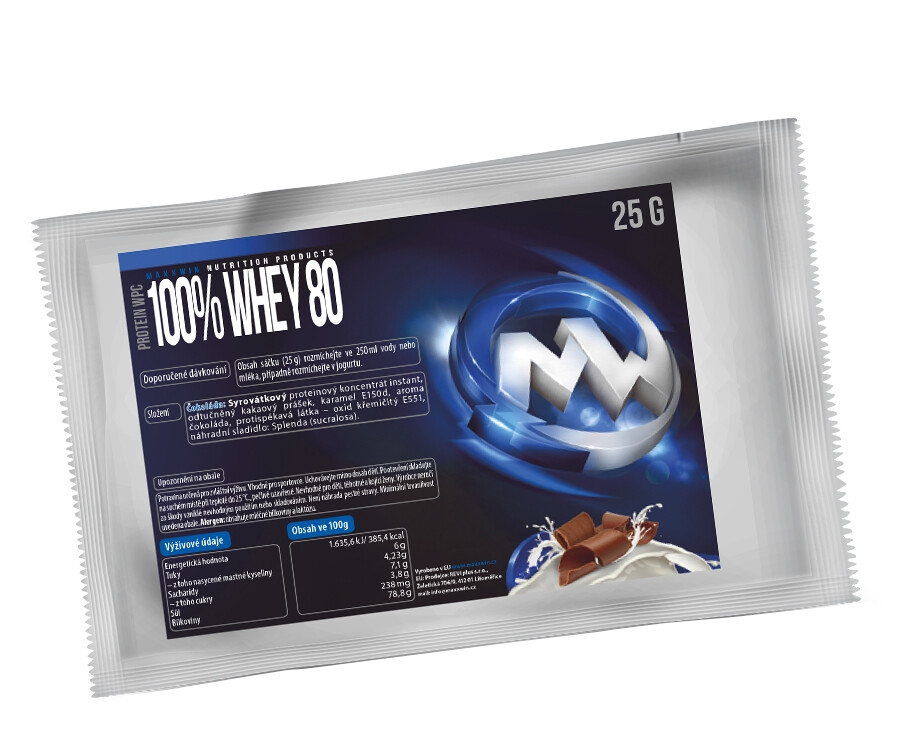 MAXXWIN 100% WHEY 80 čokoláda 25 g