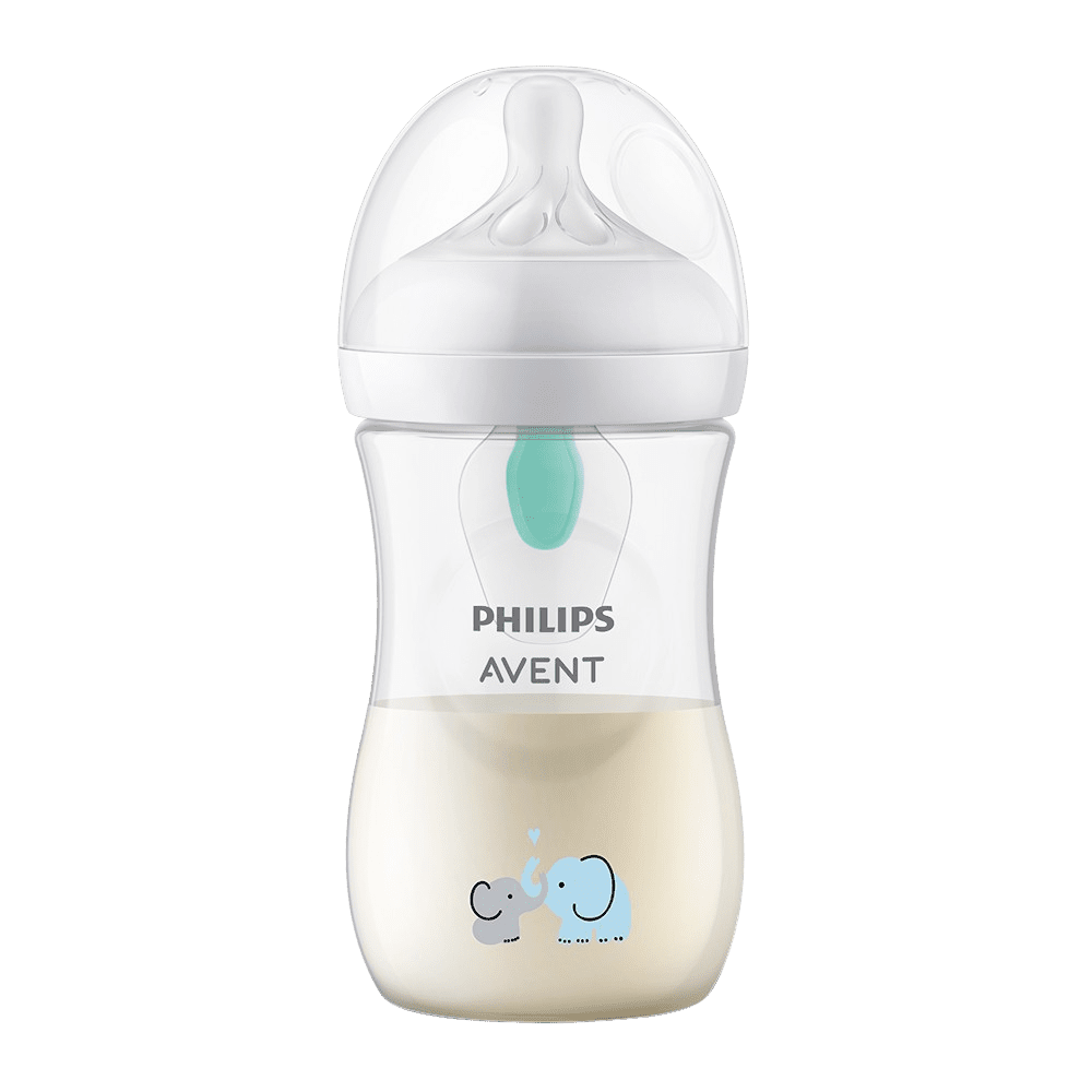 PHILIPS AVENT Láhev Natural Response s ventilem AirFree 260ml, 1m+, slon