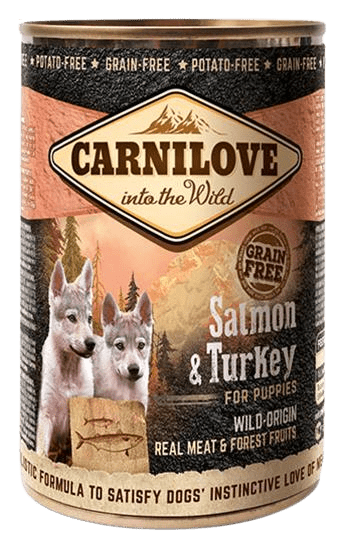 CARNILOVE Konzerva Salmon & Turkey for Puppies 400 g