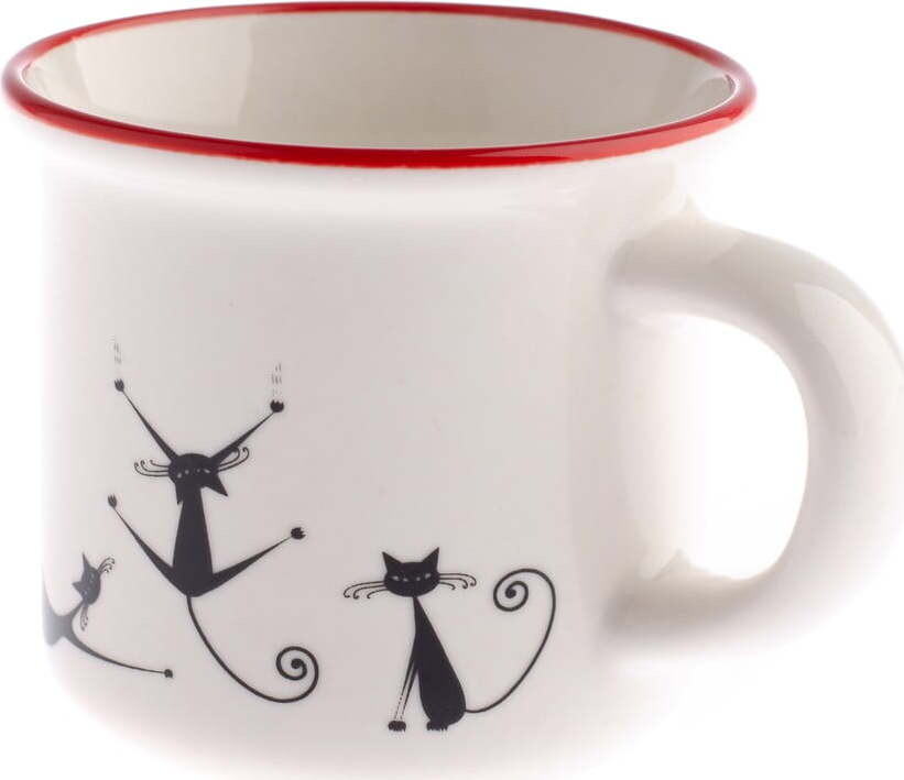 Porcelánový hrnek Dakls Cats Lilian, 75 ml