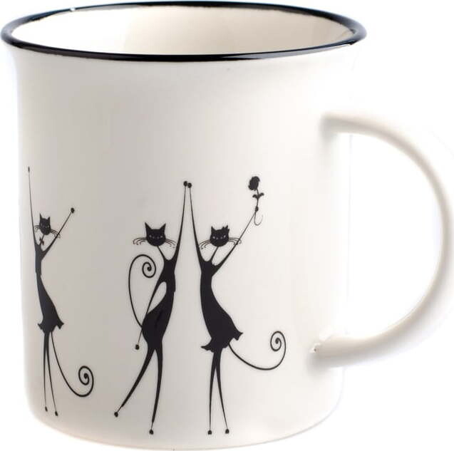 Porcelánový hrnek Dakls Cats Kristy, 310 ml
