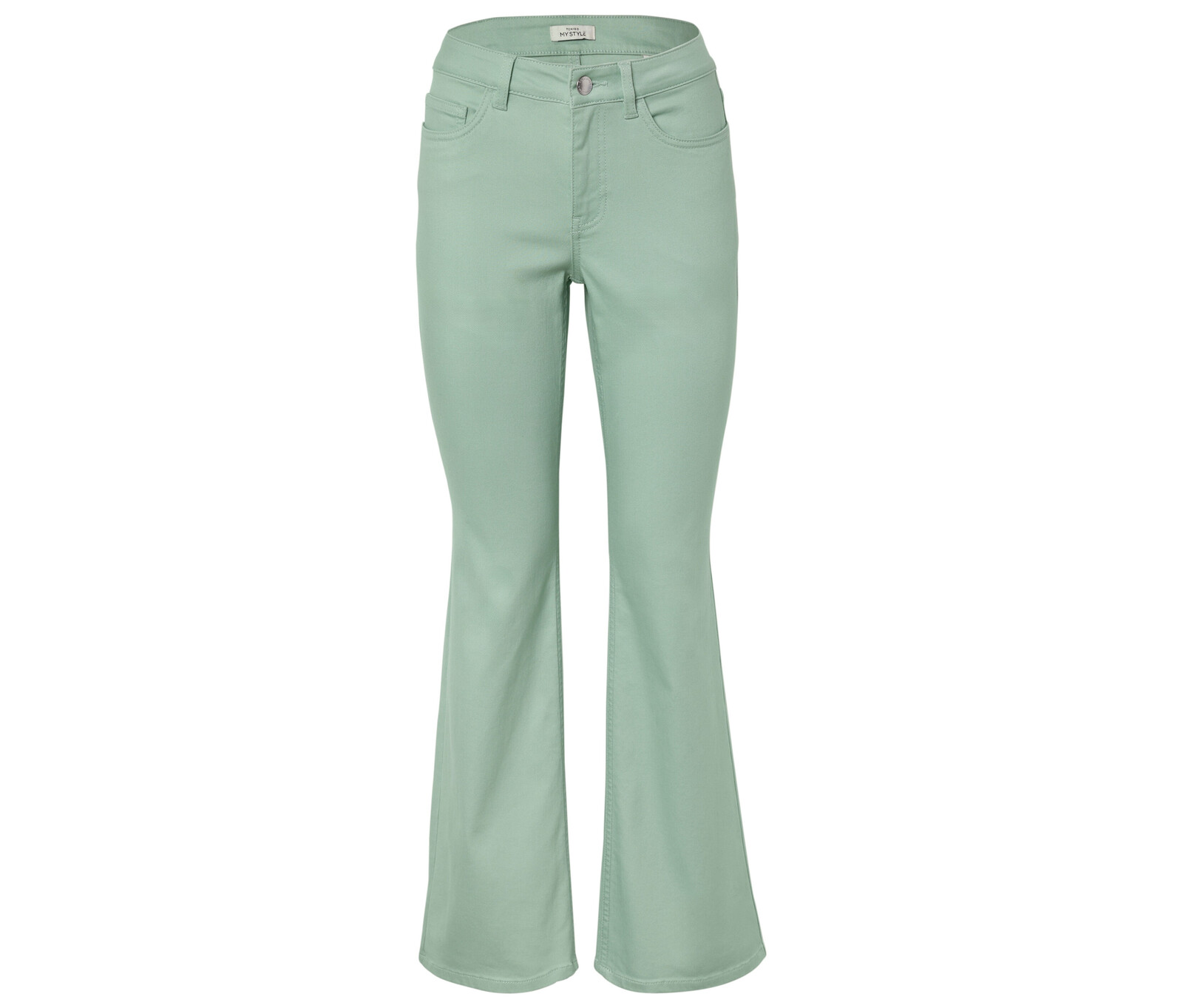 Tchibo - Džíny bootcut – střih »Lou« - pro ženy - vel. 46 - barva: zelená