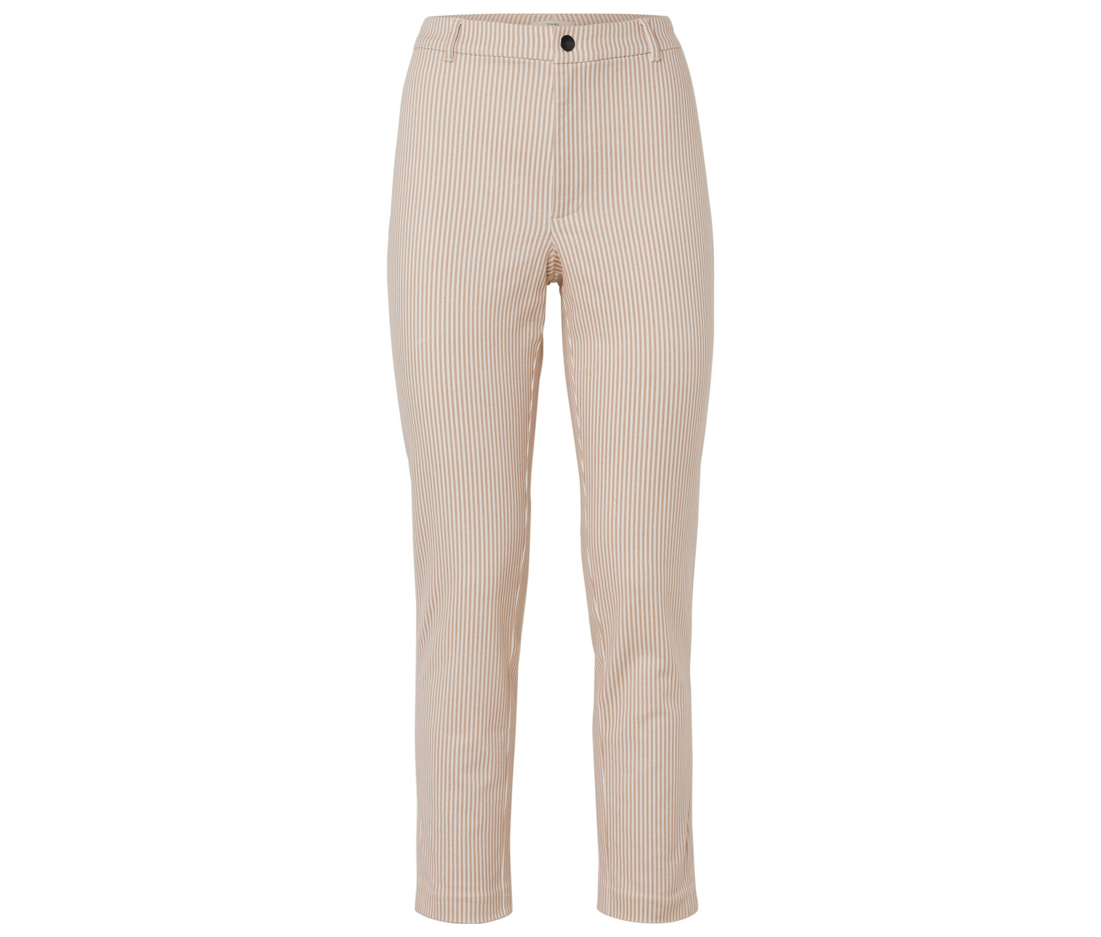 Tchibo - Proužkované kalhoty ze strečového kepru - pro ženy - vel. 48 - barva: bílá/s proužky