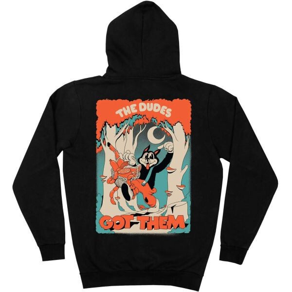Mikina The Dudes Big Bad Wolf Hoody - Černá - L