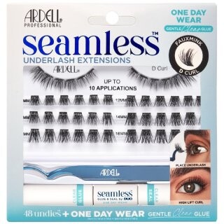 Ardell Seamless Underlash Extensions Kit doplňovací sada řas Fauxmink D Curl