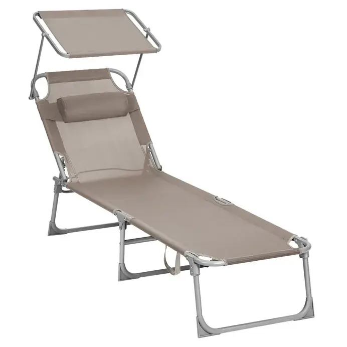 Autronic Zahradní lehátko AZL-E1192 CRM - krémová