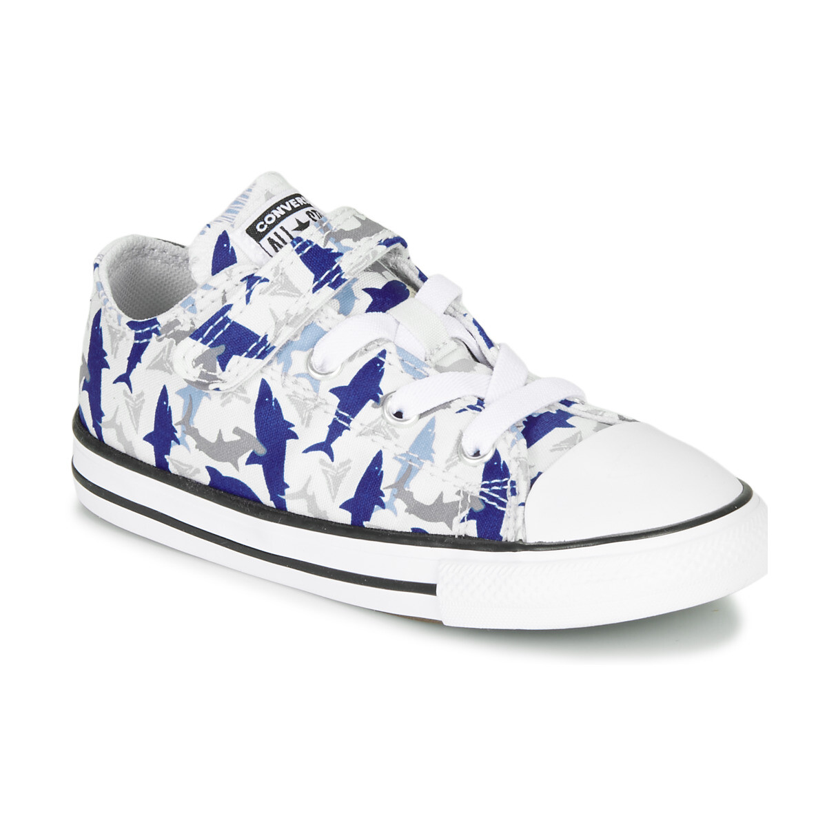 Converse  CHUCK TAYLOR ALL STAR 1V SHARK BITE - OX  Bílá