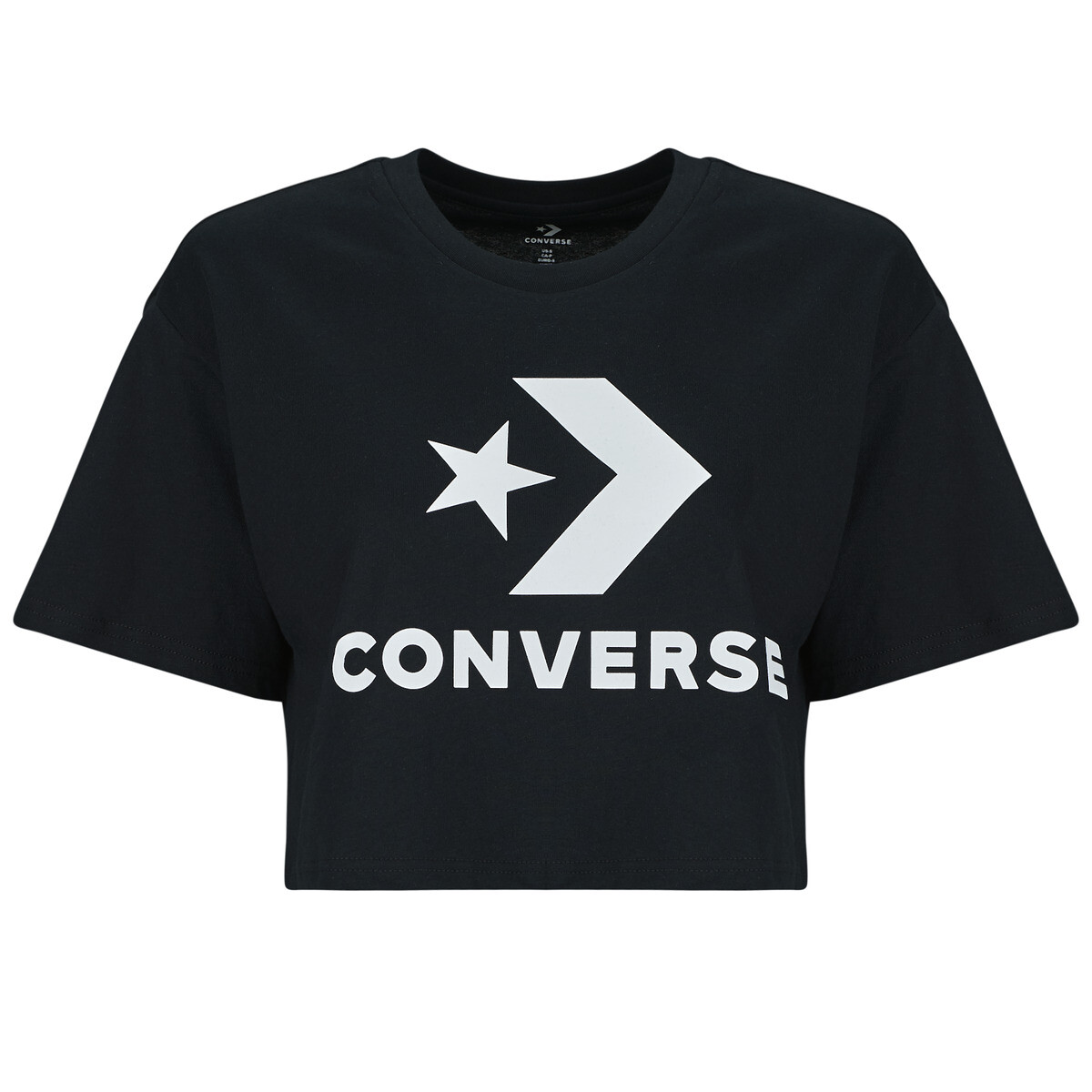 Converse  STAR CHEVRON SPORTY CROP TEE  Černá