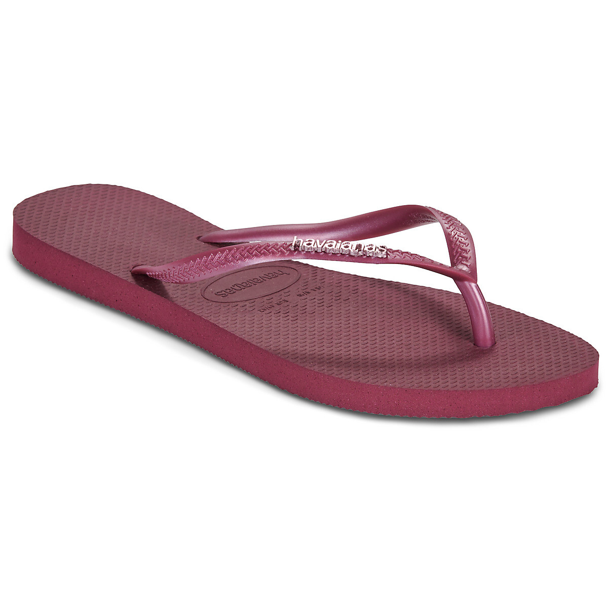 Havaianas  SLIM LOGO METALLIC  Červená