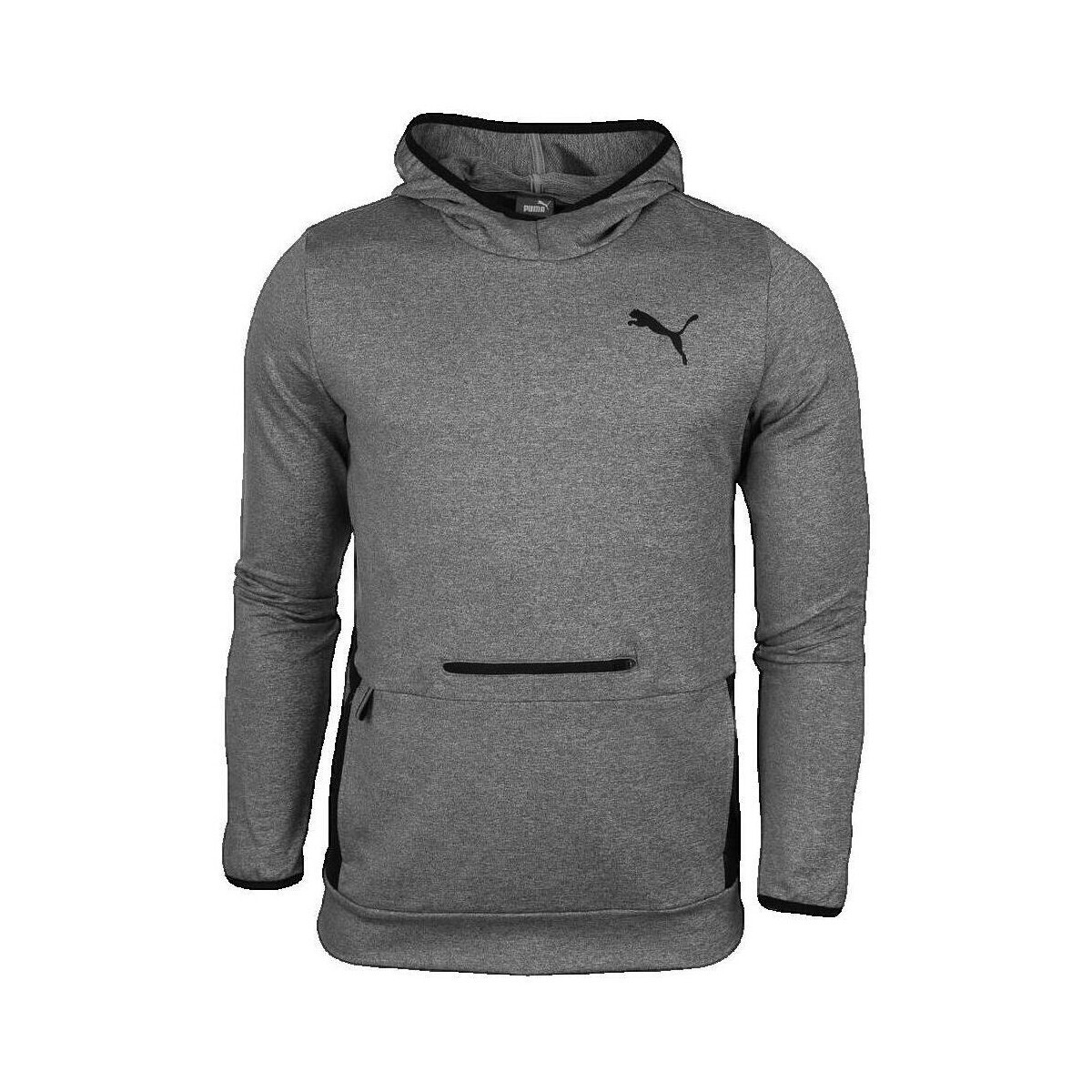 Puma  Sweat à capuche  slim fit gris  Šedá