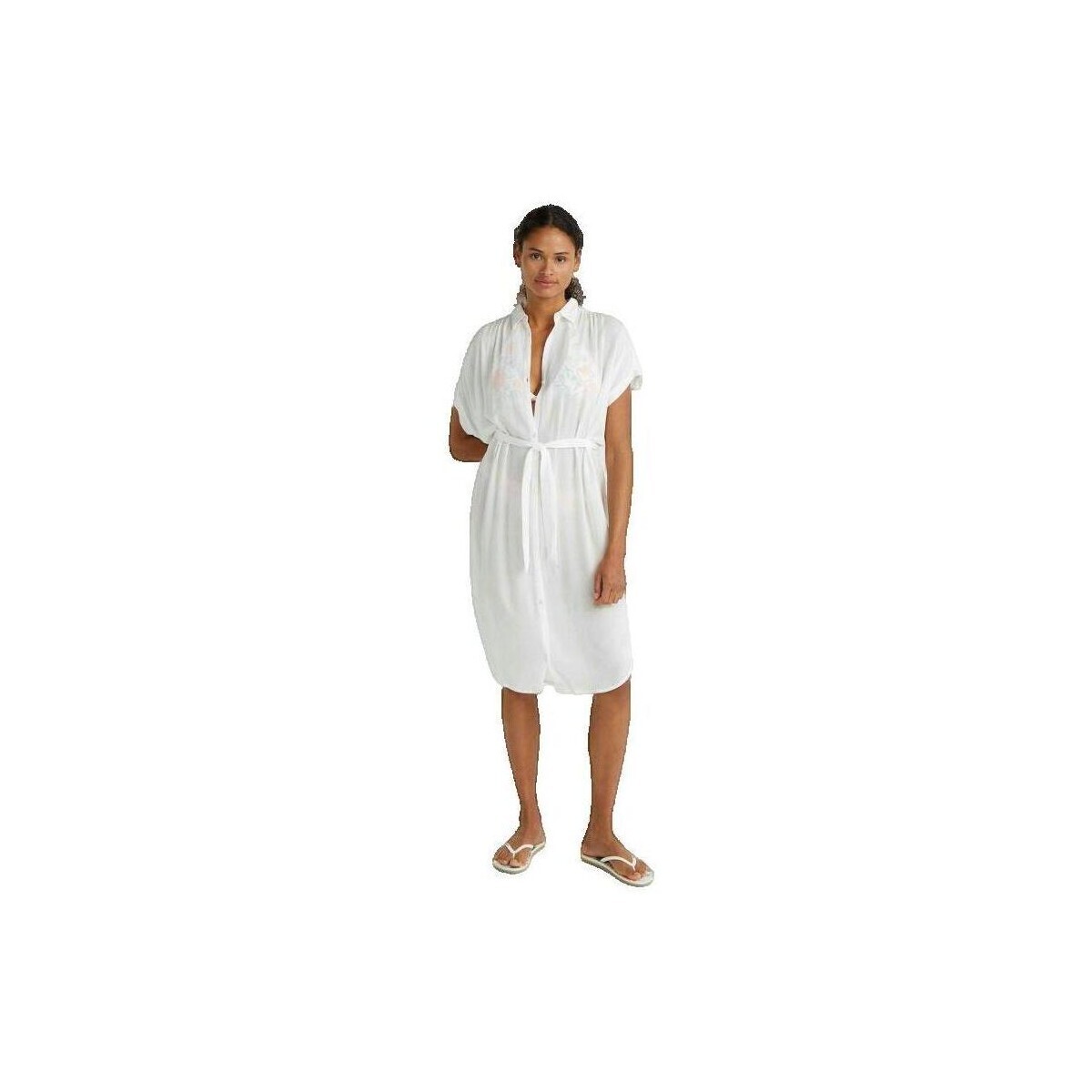 O'neill  Robe O'Neill Cali Beach chemise blanche  Bílá