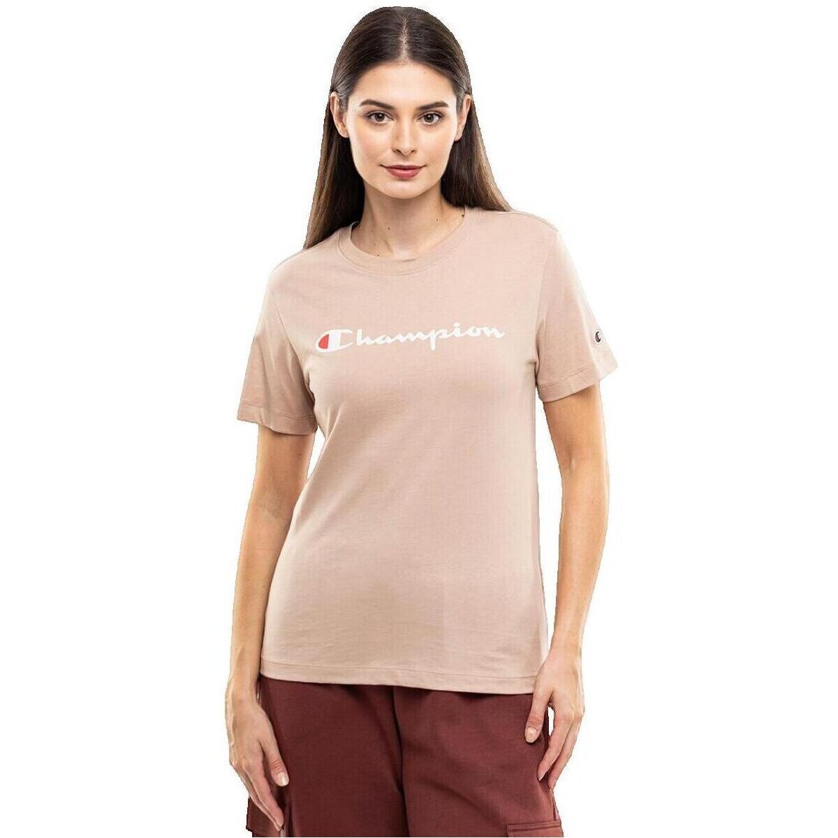 Champion  T-shirt  SS Tee Beige  Béžová