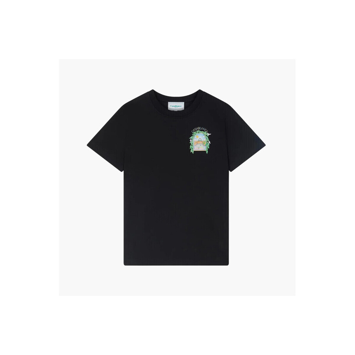 Casablanca  L'ARCHE DE TENNIS TSHIRT BLACK  Černá
