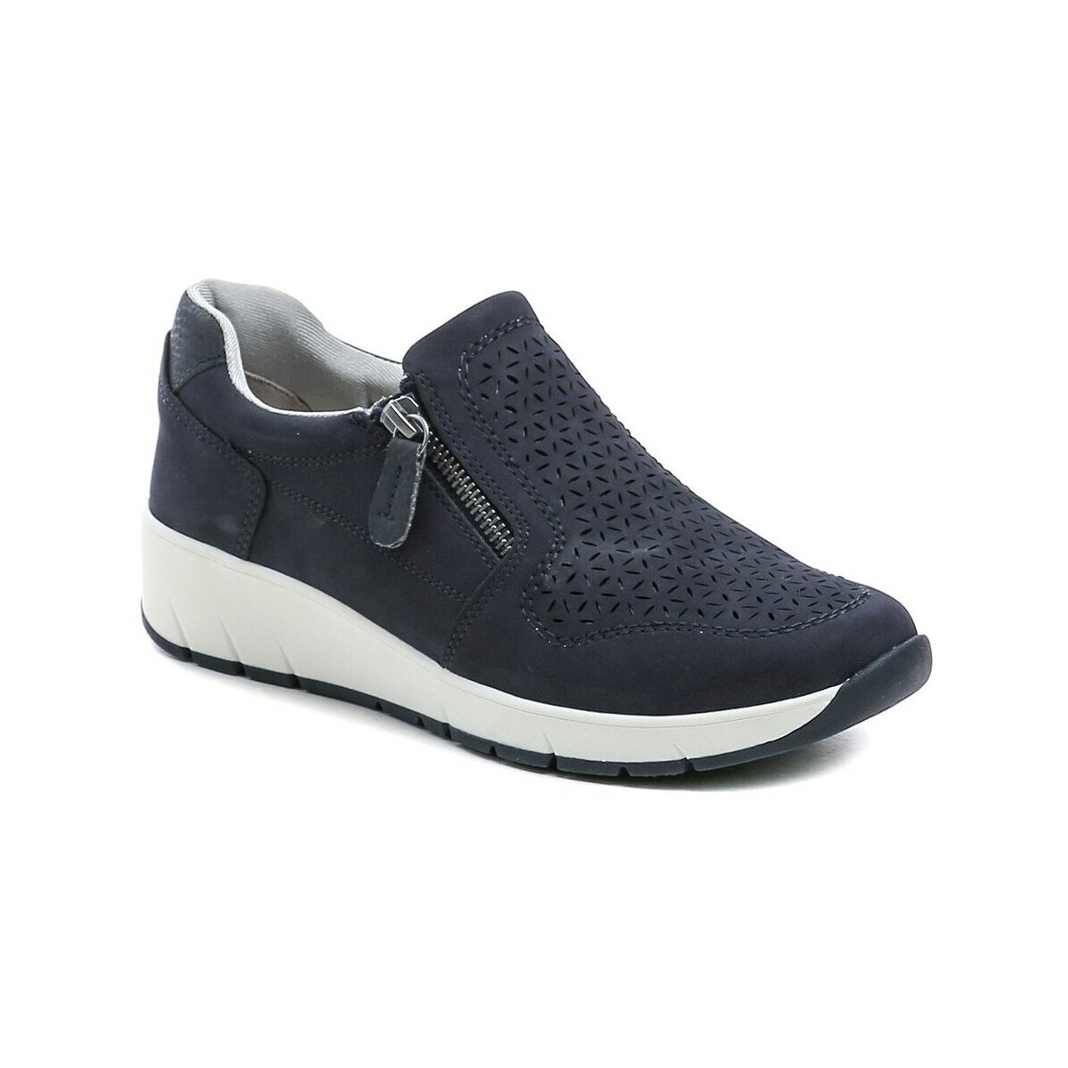Jana  8-24765-46 navy dámské polobotky  Modrá