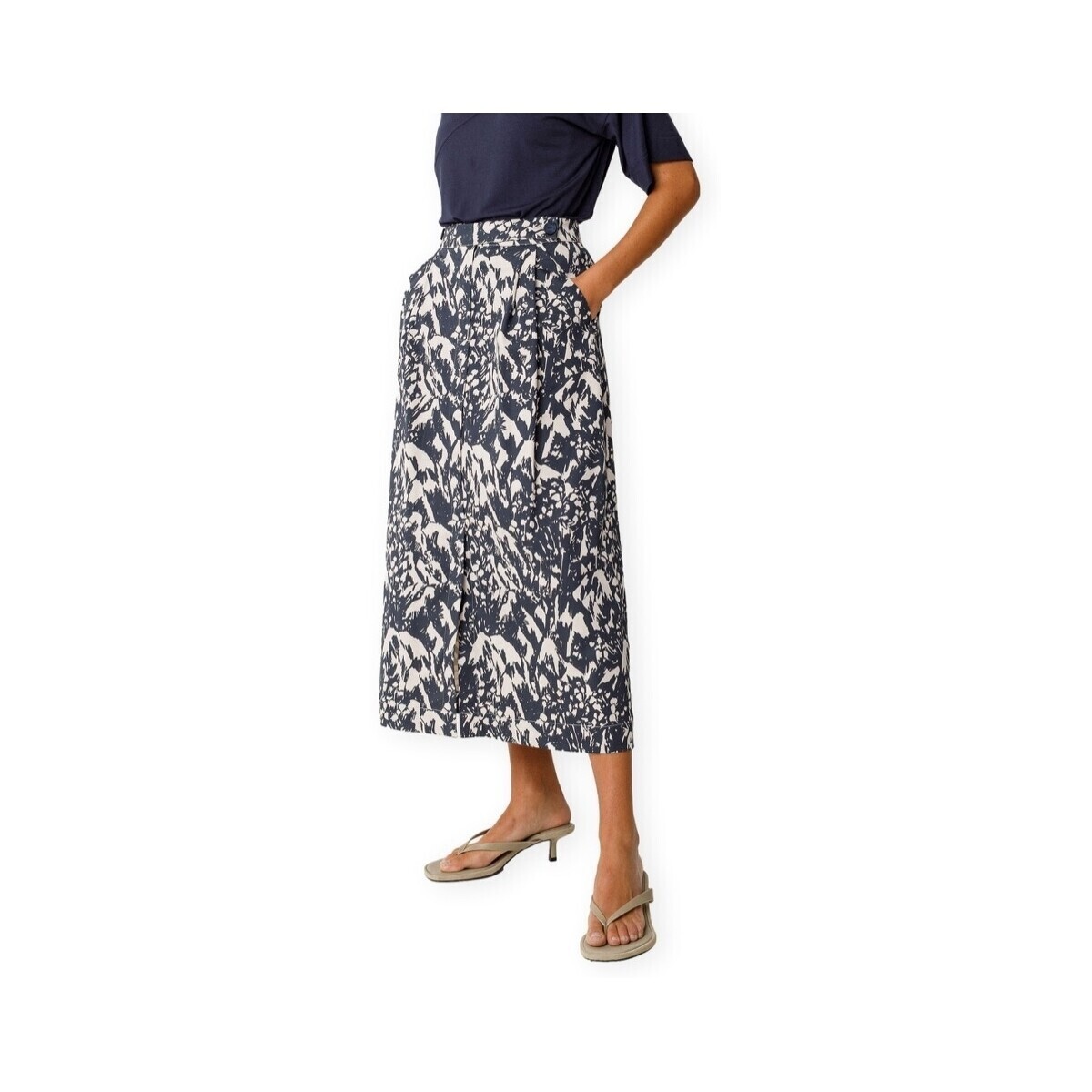 Skfk  Ioana Gots Skirt - Camo  Modrá
