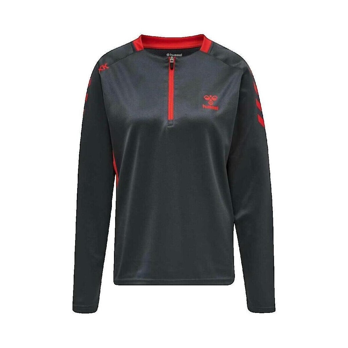 hummel  Sweatshirt  Poly Half Zip Femme  Šedá