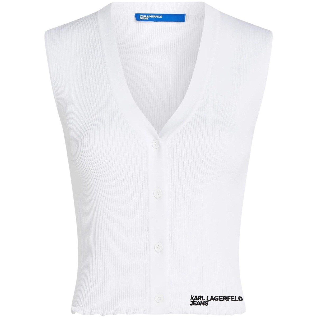 Karl Lagerfeld  KLJ Light Knit Top B2W18024  Bílá