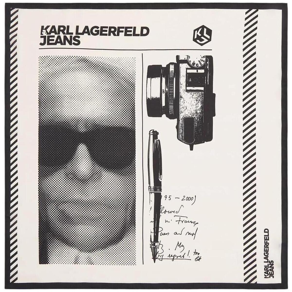 Karl Lagerfeld  KLJ Karl Print Bandana B2W33007  Bílá