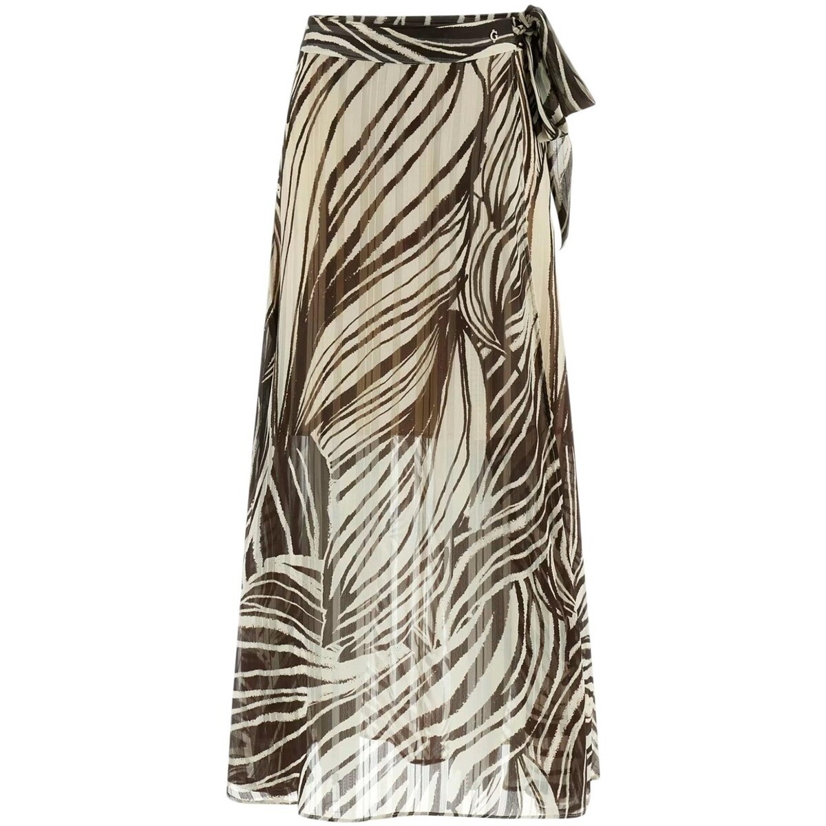 Guess  NEW ROMANA SKIRT W5GD66 WH9Z2  Hnědá