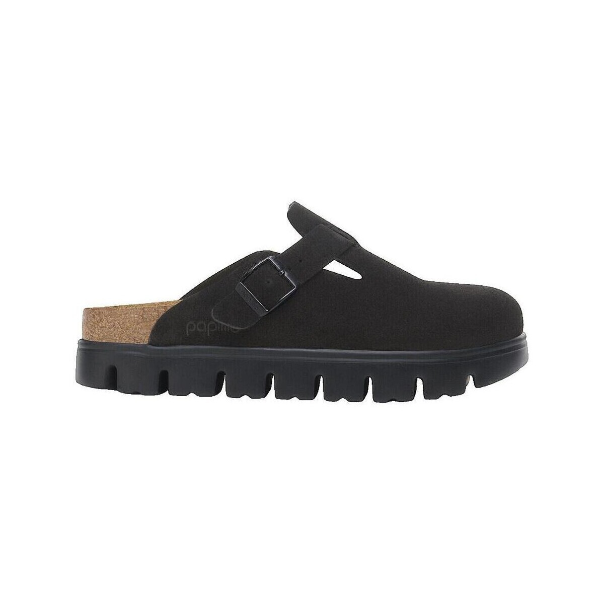 BIRKENSTOCK  Mules  Boston Chunky en velours noir  Černá