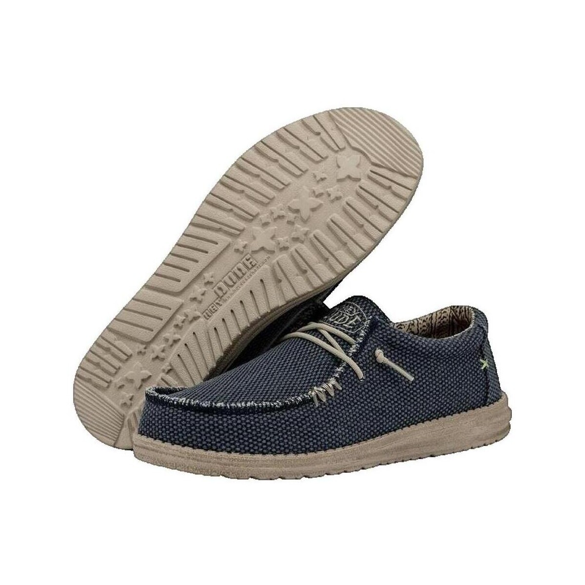 HEYDUDE  Mocassins  Wally Braided bleu  Modrá