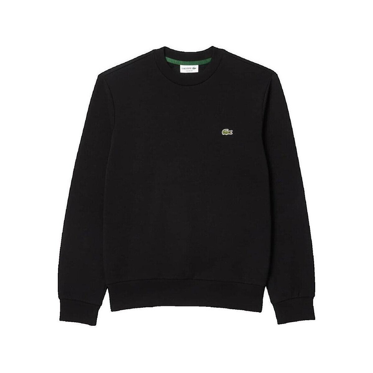 Lacoste  Sweatshirt  Col rond noir  Černá