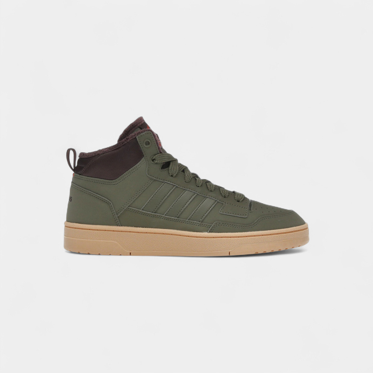 adidas  Rapid Court Mid Winterized Olive Strata Shadow Brown Gum  Bílá