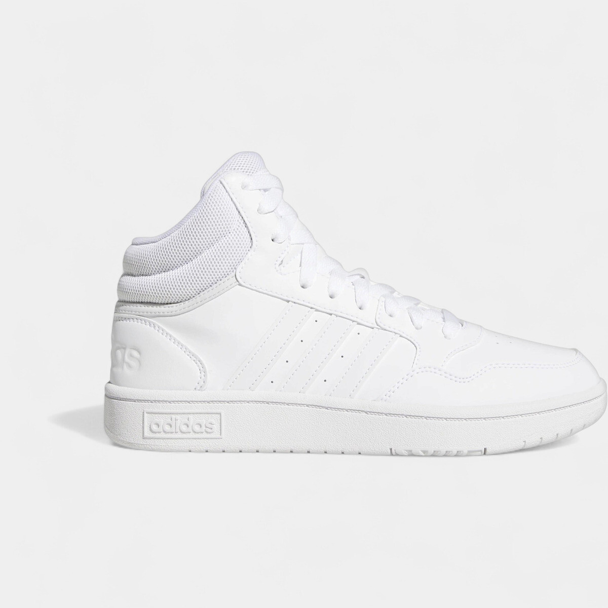 adidas  Hoops 3.0 Mid Classic Cloud White Dash Grey (Women's)  Bílá
